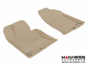 Hyundai Sonata Floor Mats (Set of 2) - Front - Tan by 3D MAXpider